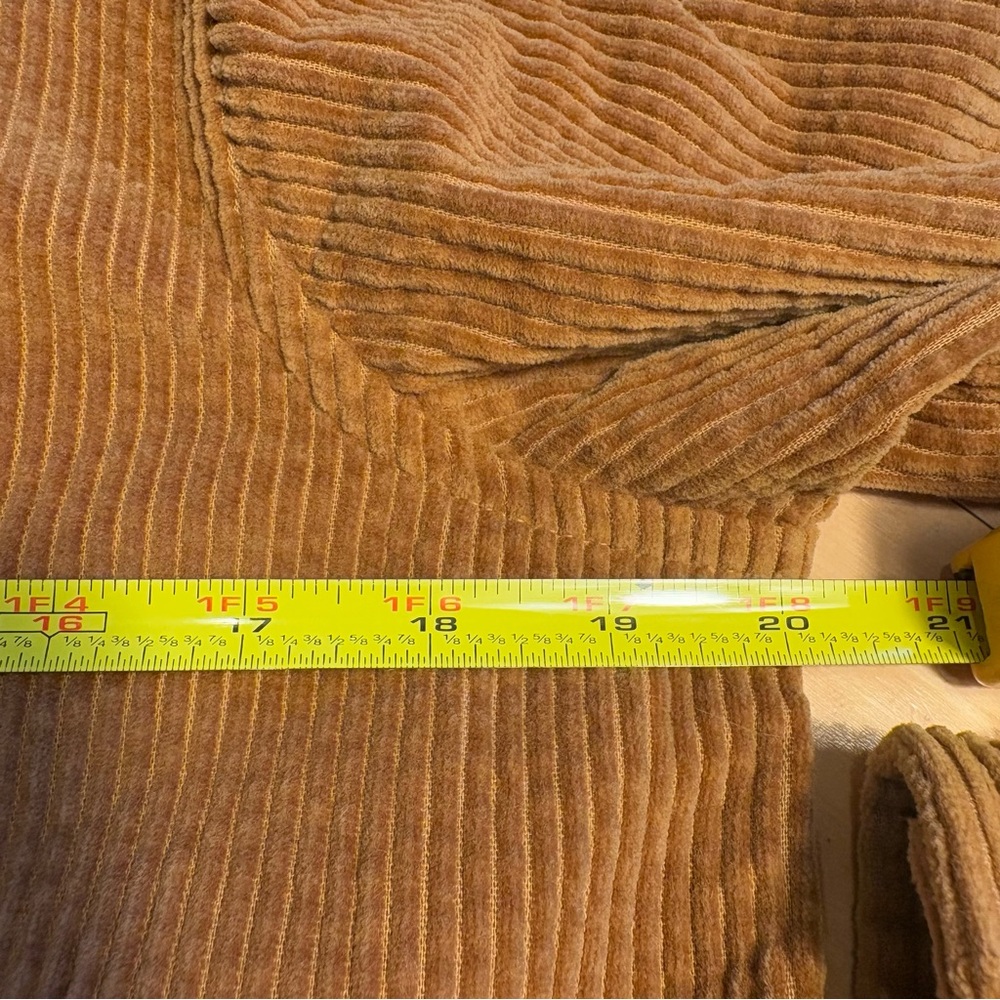 L.L. BEAN Corduroy Soft Full Zip with Pockets in Saddle Brown Size XS - Picture 10 of 14